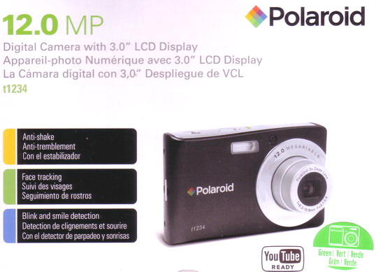 POLAROID數位相機 T1234